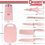 DESSINI ITALY 6 IN 1 Kitchen Knife Scissor Peeler Cutting Board Storage Holder Cutlery Organizer / Alatan Dapur Pisau hanya RM110.00 di Shopee