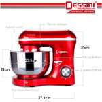 DESSINI ITALY 6 Speed Electric Stand Mixer Egg Beater Blender Grinder Dough Whisk Bowl Pengadun Bancuh Telur (6.5L) hanya RM239.00 di Shopee