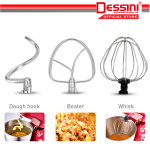 DESSINI ITALY 8 Speed Electric Stand Mixer Egg Beater Blender Grinder Dough Whisk Bowl Pengadun Bancuh Telur (4.5L) hanya RM639.00 di Shopee