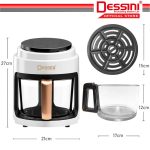 DESSINI ITALY AF-35L Electric Oven Convection Air Fryer Oil Free Grill Toaster Roaster Breakfast Machine Ketuhar (3.5L) hanya RM84.80 di Shopee