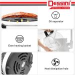 DESSINI ITALY AF-35L Electric Oven Convection Air Fryer Oil Free Grill Toaster Roaster Breakfast Machine Ketuhar (3.5L) hanya RM84.80 di Shopee