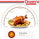 DESSINI ITALY AF-40 Electric Oven Convection Air Fryer Toaster Timer Oil Free Roaster Breakfast Machine Ketuhar (4L) hanya RM80.00 di Shopee