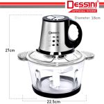 DESSINI ITALY Capsule Cutter Spin Chopper Blender Grinder Mixer Mincer Masher Shredder Juicer / Pengisar Pengadun (2L) hanya RM43.90 di Shopee