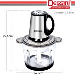 DESSINI ITALY Capsule Cutter Spin Chopper Blender Grinder Mixer Mincer Masher Shredder Juicer Pengisar Pengadun (3L) hanya RM11.00 di Shopee