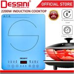 DESSINI ITALY Ceramic Electromagnetic Induction Hob Cooker Ultra Slim Soft Touch Control Panel Cooktop Tabletop Stove hanya RM79.90 di Shopee