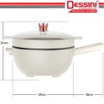 DESSINI ITALY Electric Cooker Steamboat Hot Pot Non Stick Frying Wok Pan Rice Cooker with Steamer Periuk Masak Elektrik hanya RM49.70 di Shopee