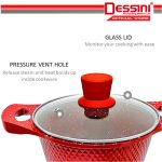 DESSINI ITALY Granite Aluminium Non Stick Casserole Pot Bowl Deep Fry Pan Cookware Tool (12 Pcs) hanya RM197.90 di Shopee