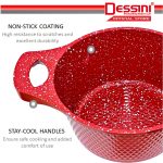 DESSINI ITALY Granite Aluminium Non Stick Casserole Pot Bowl Deep Fry Pan Cookware Tool (12 Pcs) hanya RM197.90 di Shopee