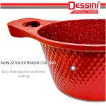 DESSINI ITALY Granite Aluminium Non Stick Casserole Pot Bowl Deep Fry Pan Cookware Tool (12 Pcs) hanya RM197.90 di Shopee