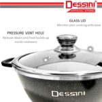 DESSINI ITALY Granite Die Cast Aluminium Non Stick Casserole Pot Bowl Deep Fry Pan Cookware Tool (28cm) hanya RM44.40 di Shopee