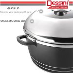 DESSINI ITALY Granite Die Cast Aluminium Non Stick Casserole Pot Bowl Deep Fry Pan Cookware Tool (40cm) hanya RM89.90 di Shopee