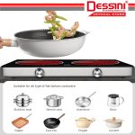 DESSINI ITALY Infrared Ceramic Cooker Hob Touch Control Panel 2 Burner Cooktop Tabletop Multi Pots Tempered Glass Stove hanya RM177.00 di Shopee