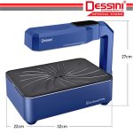 DESSINI ITALY Infrared Electric BBQ Grill Frying Steak Pan Teppanyaki Barbecue Non-Stick Baking Pan Temperature Control hanya RM162.40 di Shopee