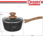 DESSINI ITALY Natural Stone 16CM Sauce Pan Aluminium Induction Non Stick Milk Pot Frying Pan Casserole Bowl PERIUK hanya RM35.50 di Shopee