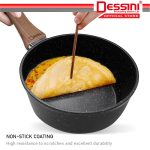 DESSINI ITALY Natural Stone 16CM Sauce Pan Aluminium Induction Non Stick Milk Pot Frying Pan Casserole Bowl PERIUK hanya RM35.50 di Shopee