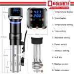 DESSINI ITALY Sous Vide Slow Cooker Machine Precision Digital Thermal Immersion Water Circulator Touch Control Heater hanya RM164.80 di Shopee