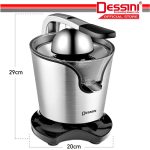 DESSINI ITALY Stainless Steel Electric Citrus Orange Juicer Squeezer Machine Pulp Control Juice Maker Extractor hanya RM98.90 di Shopee