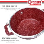 DESSINI ITALY iSTone IST-24 Granite Die Cast Aluminium Non Stick Casserole Pot Bowl Deep Fry Pan Cookware Tool (24cm) hanya RM47.50 di Shopee