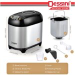 Dessini Italy 19n-1 Programmes 1KG LCD Automatic Bread Maker Stainless Steel Toaster Knead Dough Baking Machine hanya RM199.9 di Shopee