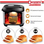 Dessini Italy 19n-1 Programmes 1KG LCD Automatic Bread Maker Stainless Steel Toaster Knead Dough Baking Machine hanya RM199.9 di Shopee