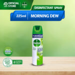 Dettol Antibacterial Disinfectant Spray Morning Dew/Crisp Breeze 225ml hanya RM12.99 di Shopee