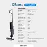 Dibea HC26/H8 Cordless Smart Wet Dry Floor Washer & Vacuum Cleaner | 99.9% Sterilization | Local Warranty hanya RM858.00 di Shopee