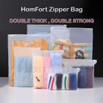 Double Matte Zip Lock Bag Plastic Zip Bag Zipper Bag Packaging Bag Travel Clothes Organizer Storage hanya RM0.18 di Shopee