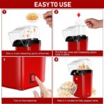 Electric Popcorn Maker Hot Air Blowing Popper Household Automatic Machine Pop Corn Mesin hanya RM33.9 di Shopee