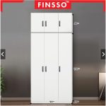 FINSSO : Ready Stock 2 & 3 Door Wooden Wardrobe / Almari Baju Murah / Wardrobe / 衣橱/ Almari Murah (Customize Available) hanya RM48.40 di Shopee