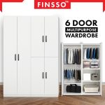 FINSSO : Ready Stock 2 & 3 Door Wooden Wardrobe / Almari Baju Murah / Wardrobe / 衣橱/ Almari Murah (Customize Available) hanya RM48.40 di Shopee