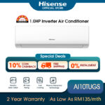 [FREE Shipping] Hisense Non-Inverter Air Conditioner (1.0HP/R32) AN09CBG / 5 STAR Inverter Air Con(1.0HP/R32) AI10TUGS hanya RM879.00 di Shopee