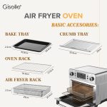 Giselle Digital 10-In-1 Air Fryer Oven Toast/Bake/Broil/Roast/Dehydrate/Rotisserie (23L) KEA0340 hanya RM359.99 di Shopee