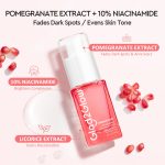 Glad2Glow Pomegranate Niacinamide Power Bright Whitening Face Serum 10% (17ml) hanya RM19.90 di Shopee