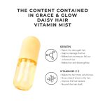 Grace and Glow Daisy Hair Vitamin Mist - Hair Perfume Serum Volumizing Spray Anti Rambut Kusut with Keratin hanya RM15.20 di Shopee