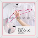 Hanger Baju Anti-Slip Clothes Hangers Stainless Steel Hanger Penyangkut Baju hanger Tudung Hanger Baju Besi hanya RM0.45 di Shopee