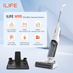 ILIFE /W90 Cordless Wet And Dry Vacuum Cleaner Self-cleaning (Floor Mop Washer) 0.7L Clean Water Tank 0.5L Sewage Tank Voice Reminder 洗地機 吸塵機 無線 家用 幹濕 hanya RM619.79 di Shopee