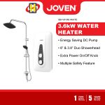 Joven Instant Water Heater (DC Pump/Rain Shower) Inverter SB11 Series 5-Spray Pattern Shower head SB11iP-RS / SB11iP hanya RM319.00 di Shopee