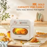 KADONIO 18L Air Fryer Oven Oil-Free Multifunction Electric Double Layer Oven AF03 hanya RM199.00 di Shopee