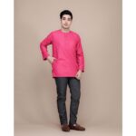 KURTA LELAKI TANPA KOLAR COTTON hanya RM33.25 di Shopee