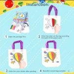 Kids DIY Painting Graffiti Double Single Sided Creative Drawing Eco Bag Birthday Party Gift Goodies Door Gift for kids hanya RM0.19 di Shopee