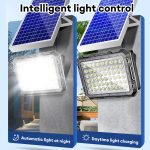 Lampu Solar 1200W Led IP67 Waterproof Solar Light Outdoor Lighting Automatic Light On Solar Lamp Remote control hanya RM16.60 di Shopee