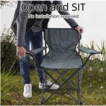 Lightweight Fishing Chair  Outdoor Folding Deck Chair Armchair Fishing Chair BBQ Adjustable Camping Recliner hanya RM9.68 di Shopee