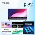 MEGRA TV 58 Inch LED TV 4K Smart TV Powered by Android OS (Android TV) hanya RM1326.00 di Shopee