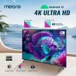 MEGRA TV 58 Inch LED TV 4K Smart TV Powered by Android OS (Android TV) hanya RM1326.00 di Shopee