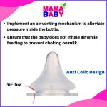 Mamababy Puting Baby Puting Botol Susu baby Wideneck for Baby Feeding bottle feeding nipple Replacement teats pacifier hanya RM0.36 di Shopee