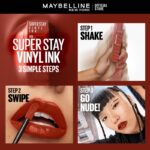 Maybelline Super Stay Vinyl Ink Transfer Proof Shine Longwear Lipstick hanya RM41.52 di Shopee