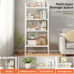 NR Lerberg 5 Tier Multipurpose Storage Rack Metal Bookshelf Slanted Shelves / Rak Besi / Rak Serbaguna Rak Buku Murah 架子 hanya RM32.90 di Shopee