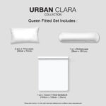 Novelle Urban Clara 4-IN-1 QUEEN Fitted Bedsheet Set - 35cm hanya RM57.40 di Shopee