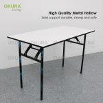 OKURA Foldable Banquet Table Event / Desk / Catering / Buffet Folding Table / Outdoor Dining Meja Lipat Niaga hanya RM31.91 di Shopee