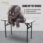 OKURA Foldable Banquet Table Event / Desk / Catering / Buffet Folding Table / Outdoor Dining Meja Lipat Niaga hanya RM31.91 di Shopee